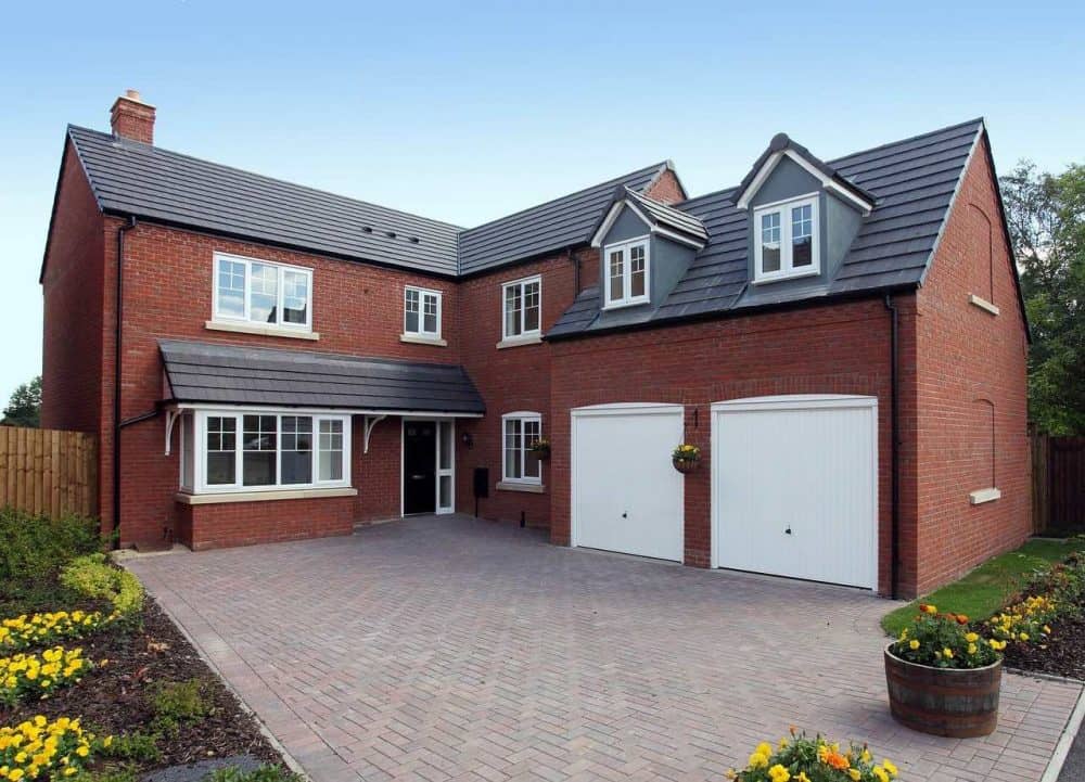 a beautiful, clean brick patio