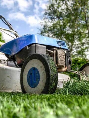 lawn mower with balanced blades