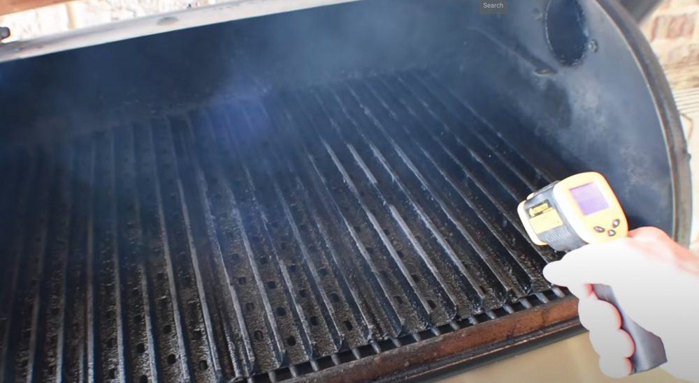 the grill grates getting hot on a pellet grill