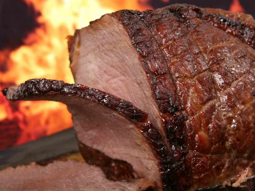 a smoked fresh ham