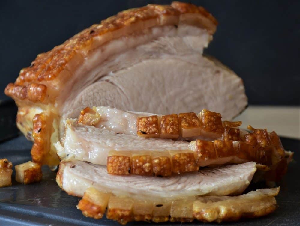 a pork loin made in a electric roaster