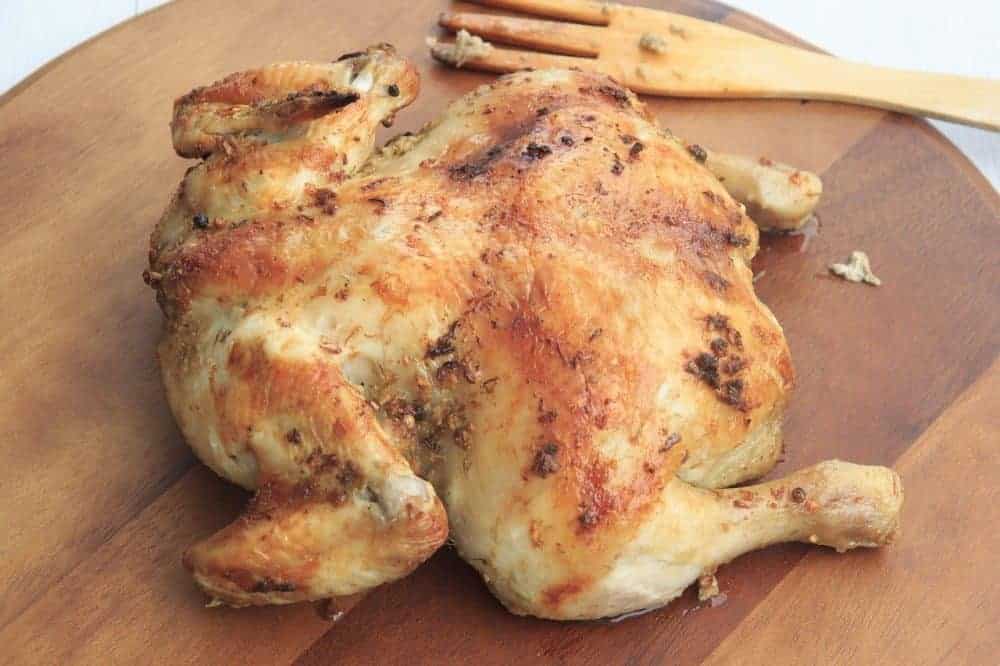 chicken roasted in an electric roaster