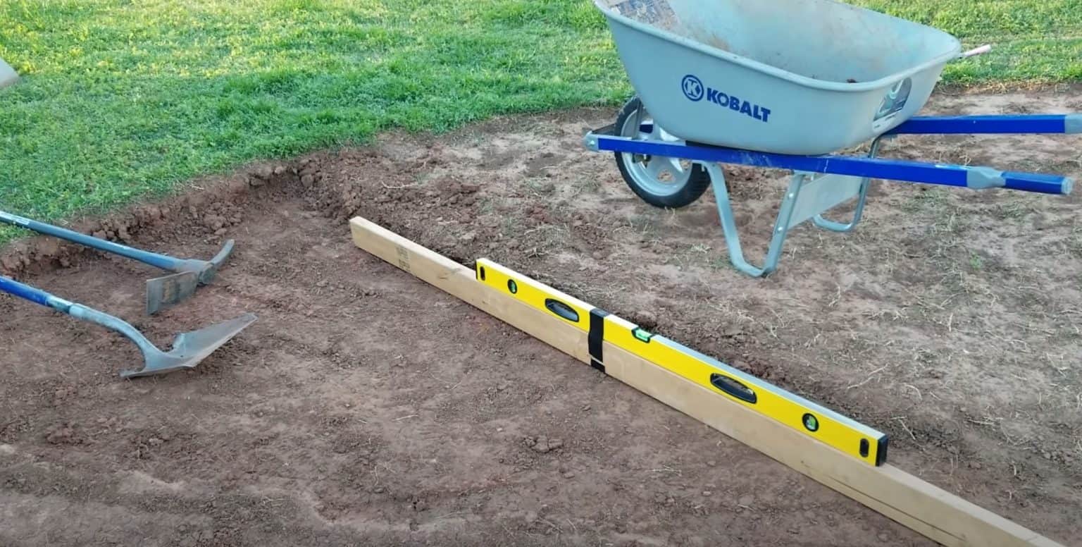 leveling out ground for pool