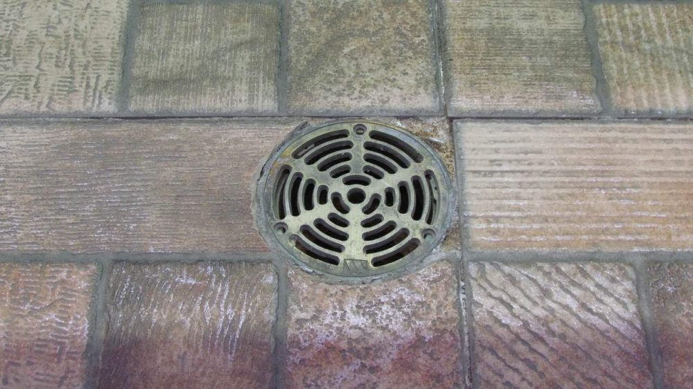 a swimming pool drain