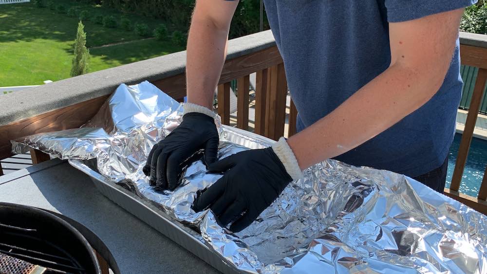 wrapping a pork butt in foil