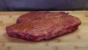 resting a smoked london broil