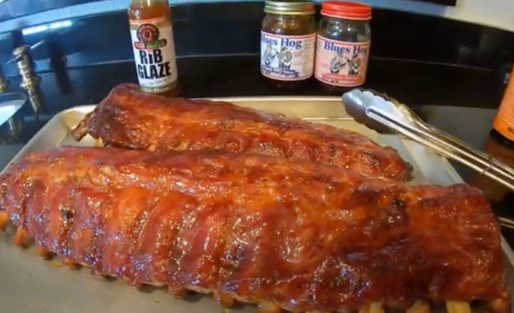 spare ribs on pellet grill