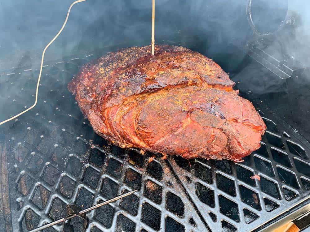 smoking a pork butt in a pit boss pellet grill