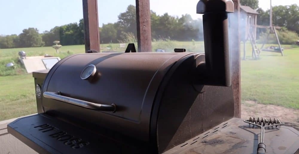a pit boss pellet grill smoking