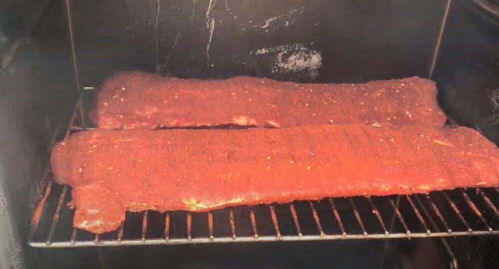 smoking baby back ribs in an electric smoker