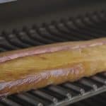 smoked mackerel on a grill