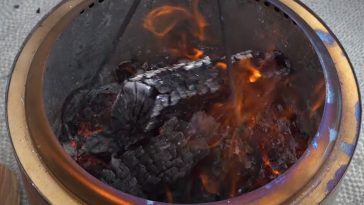 putting out a solo stove bonfire