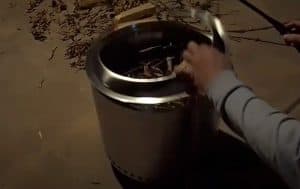 removing the cooking ring from a solo stove