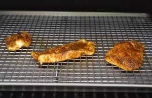 smoked red snapper fillets on a pellet grill