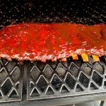 321 st louis cut ribs smoking on a pit boss pellet grill
