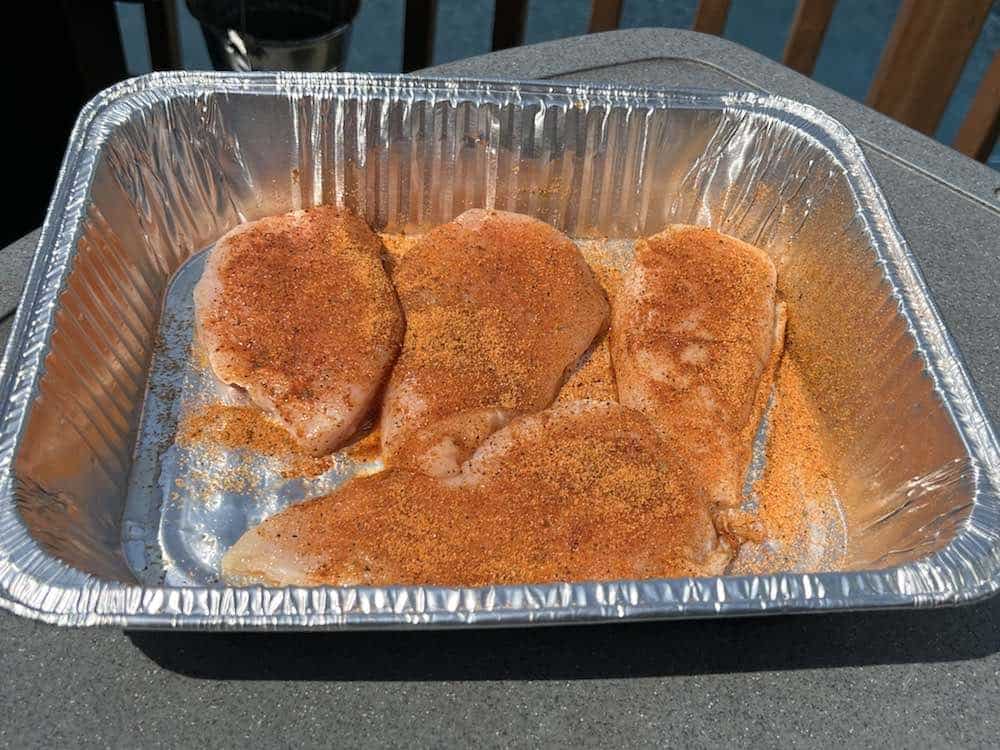 seasoned chicken breasts