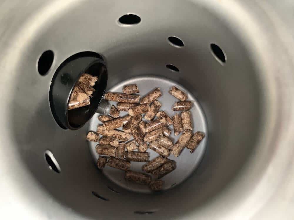 pellets falling into fire pot