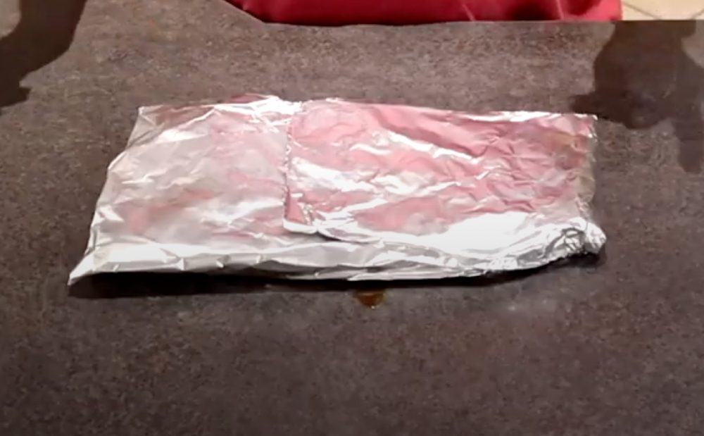pork spare ribs wrapped in foil