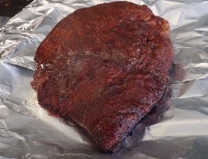 wrapping a brisket in tin foil