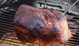 a smoked rump roast