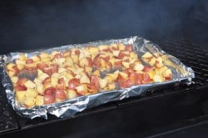 potatoes smoking for smoked potato salad