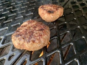 grilled hamburgers on a pit boss pellet grill