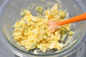 smoked egg salad mixture