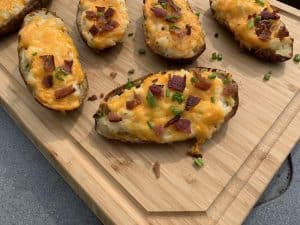 smoked twice baked potatoes