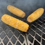 smoking corn on the cob on a pit boss pellet grill
