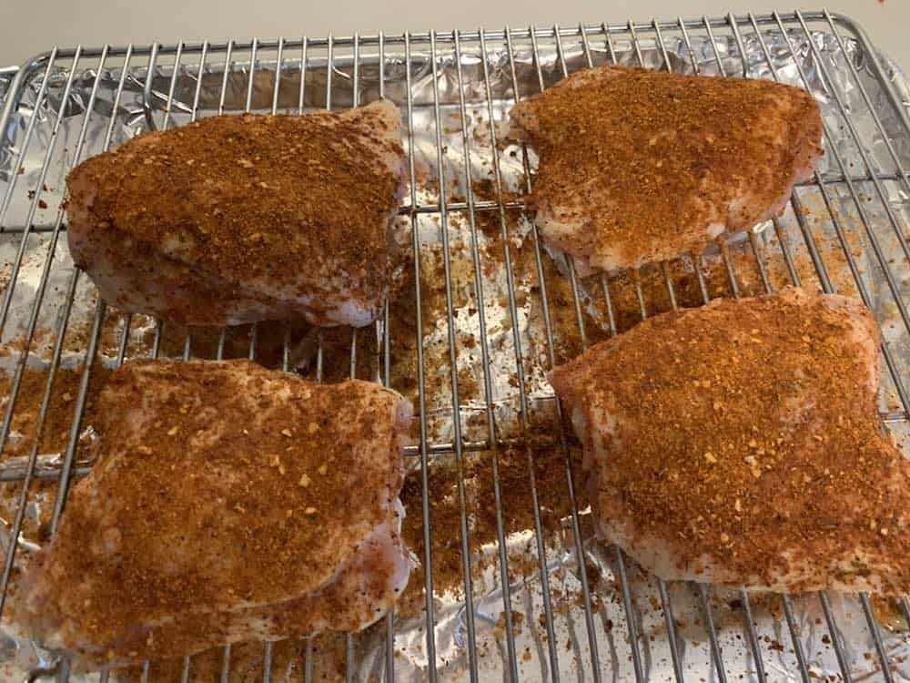 seasoned chicken thighs