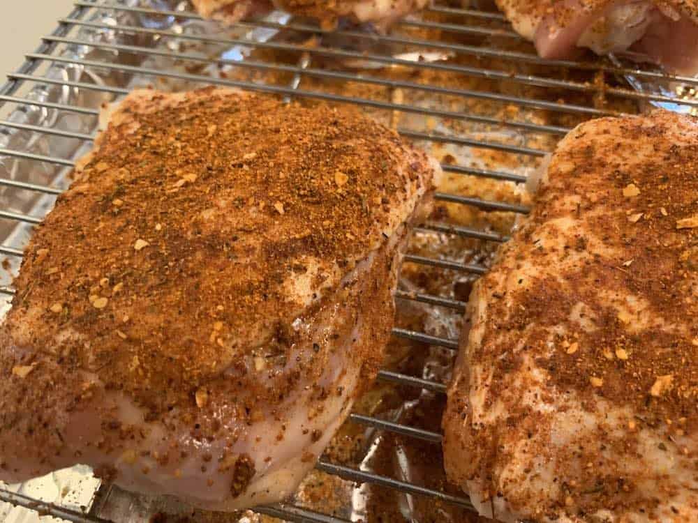 seasoned chicken thighs