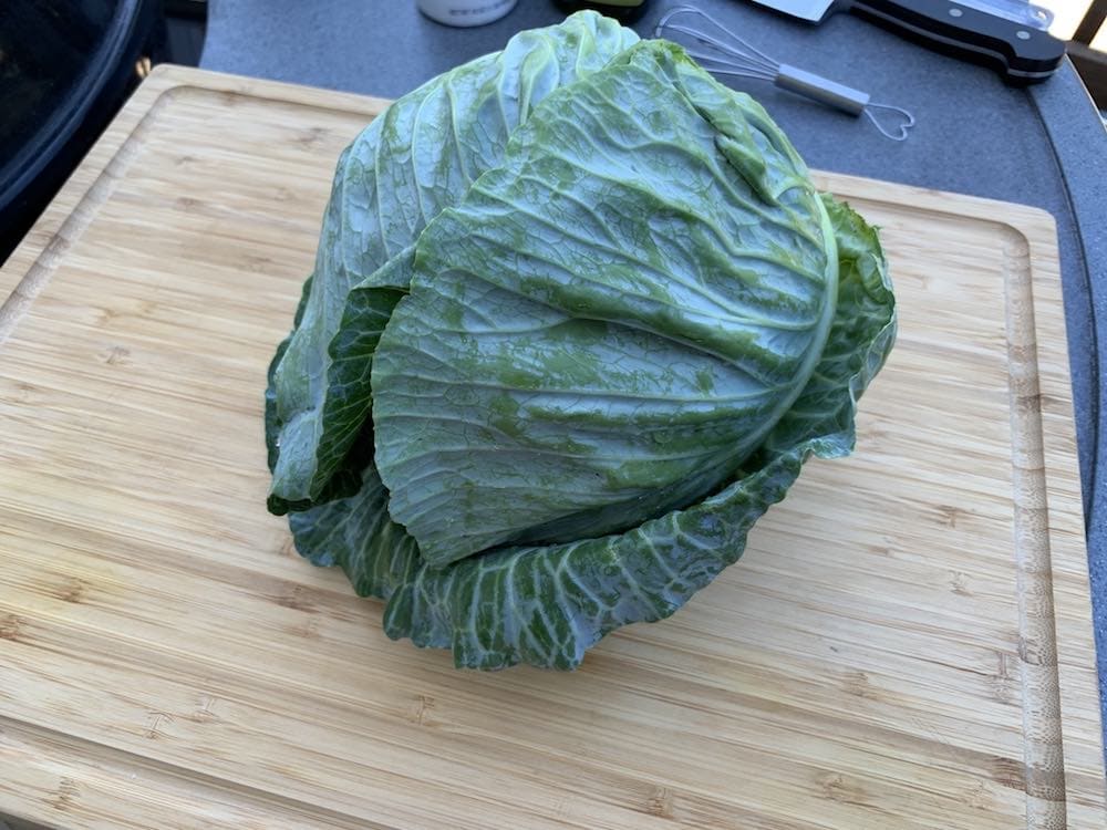a whole head of cabbage