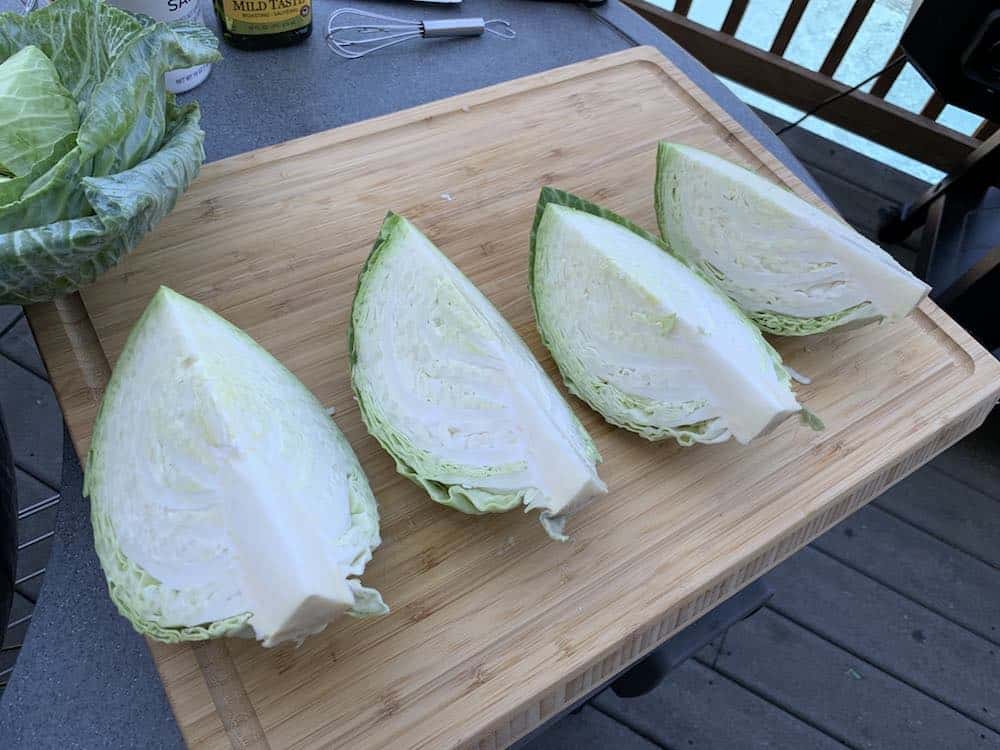 raw sliced cabbage