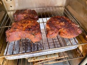 smoked pork chops in a masterbuilt electric smoker