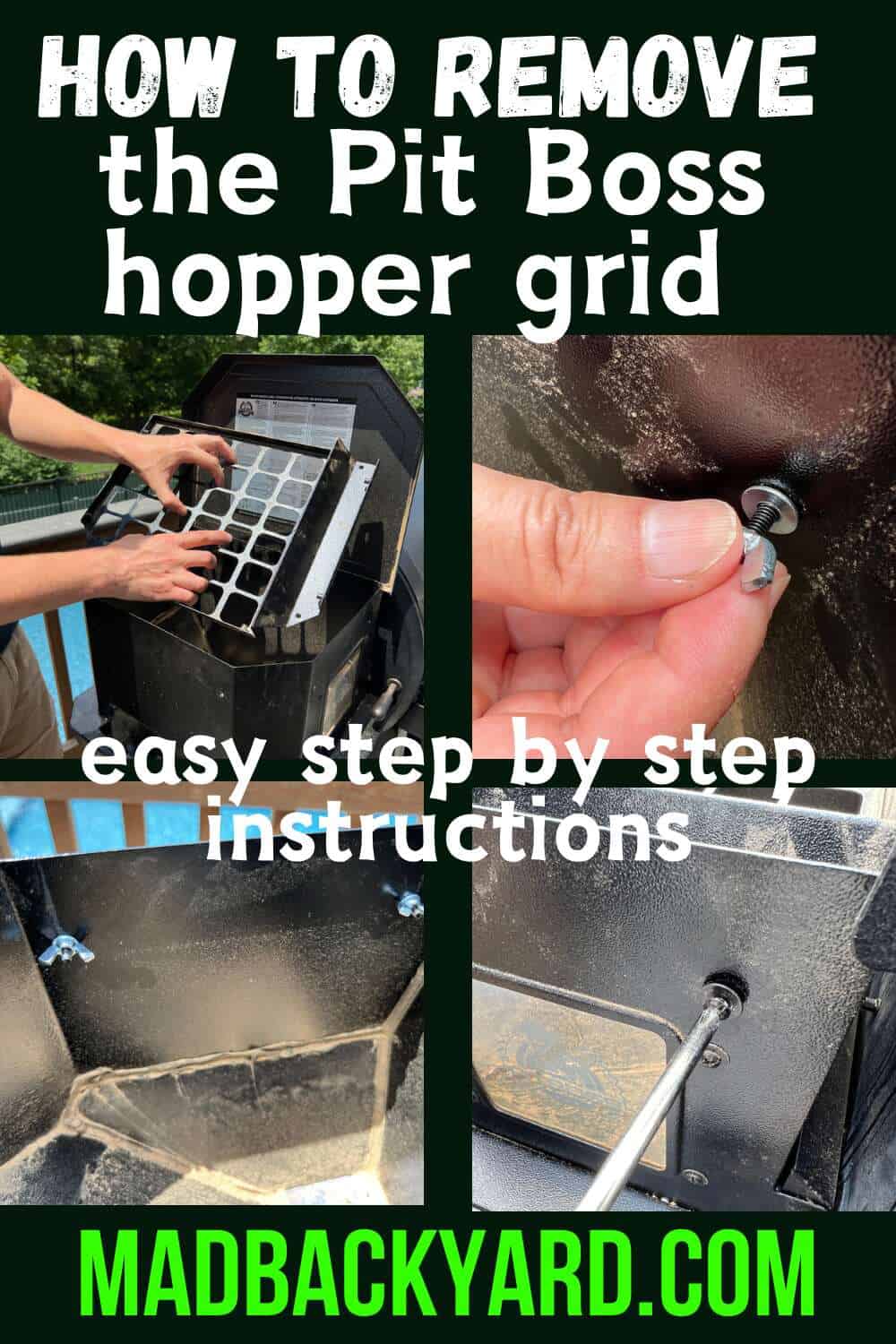 How to Remove the Safety Grid on a Pit Boss Hopper Mad Backyard