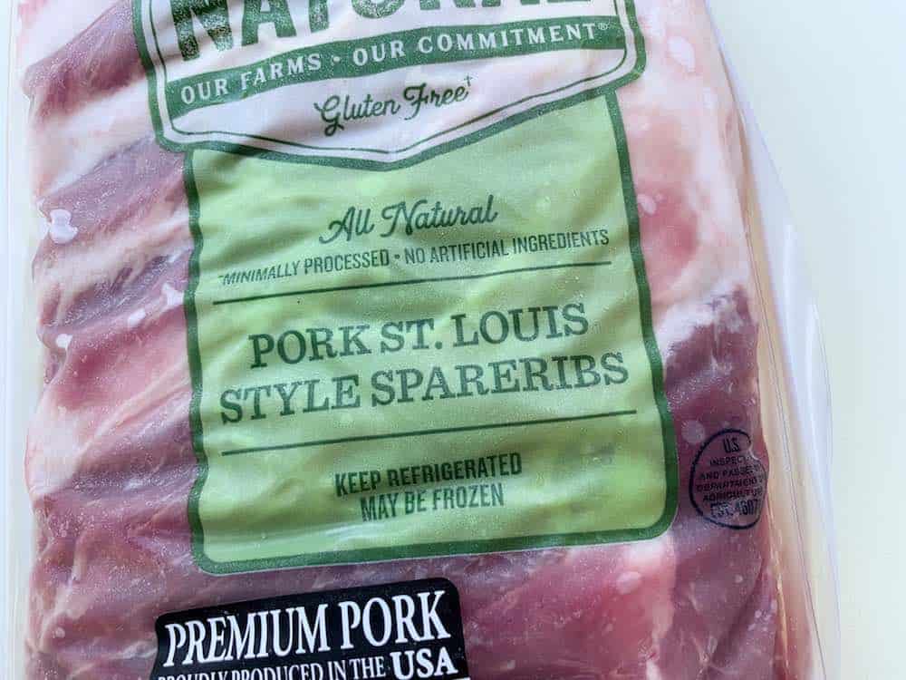 Pork Spareribs St. Louis style in Package