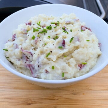 Smoked Mashed Potatoes in a bowl