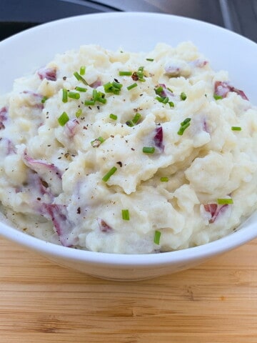 Smoked Mashed Potatoes in a bowl