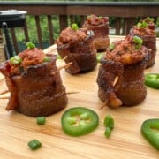 Pig Shots on a cutting board