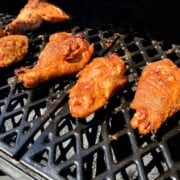Smoked turkey wings on a pellet grill