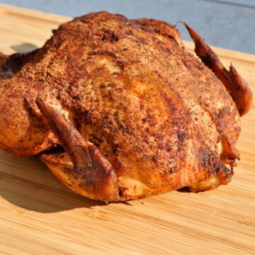 Whole Chicken on a cutting board