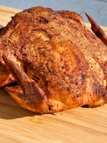 Whole Chicken on a cutting board