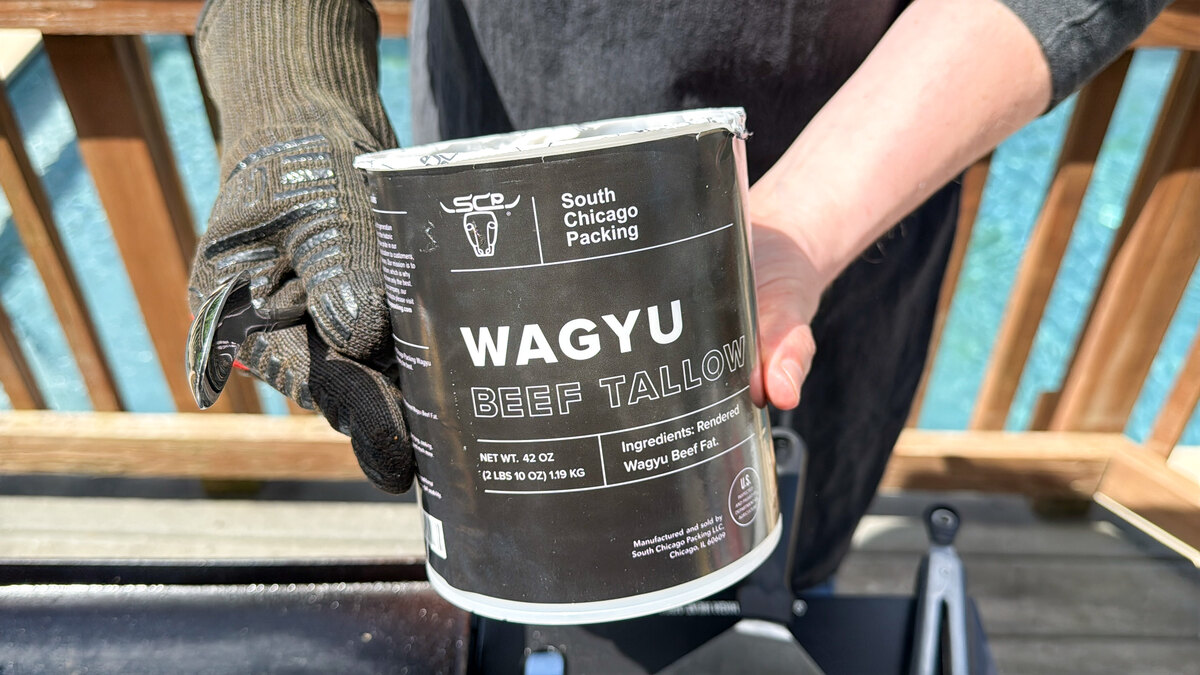 a tub of Wagyu beef tallow